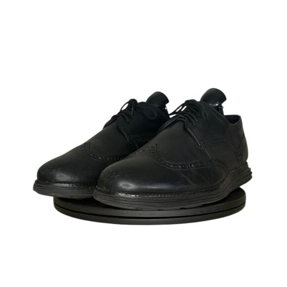 Mens Cole Haan ØriginalGrand Wingtip Oxford Shoes Size 9 Black - Picture 2 of 6